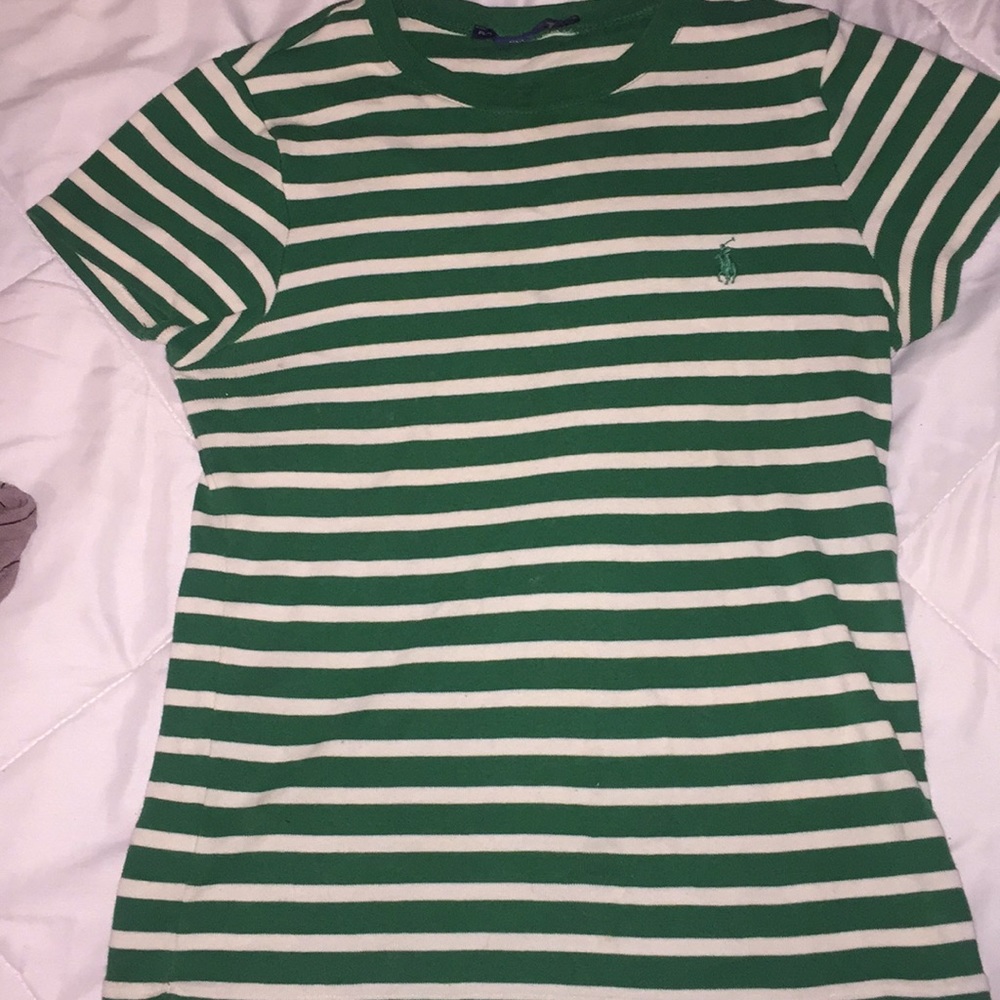 Striped polo shirt
